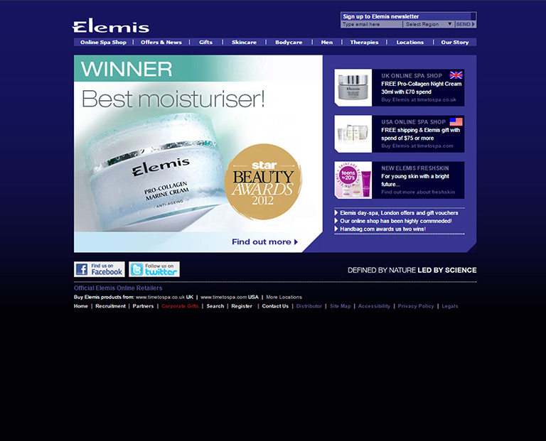 Elemis - Retail - STANDOUT